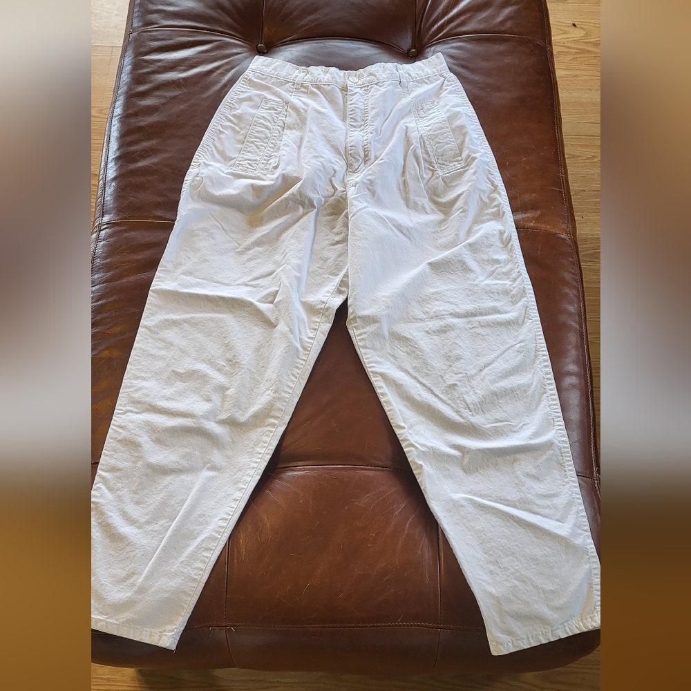 White Casual Pants